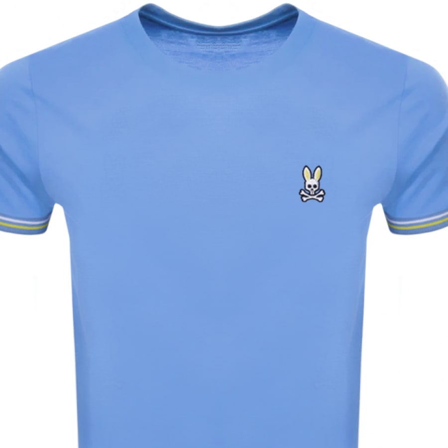 Alternative Image for ProductPsycho Bunny Norbury Tipped T Shirt Blue2